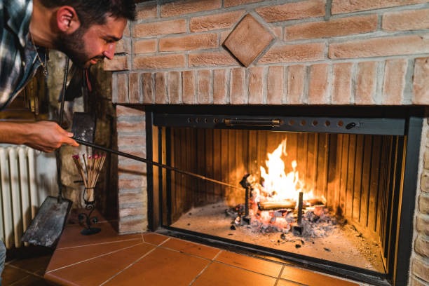 fireplace at home